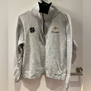 Guinness Notre Dam Quarter Zip in Grey, Size M